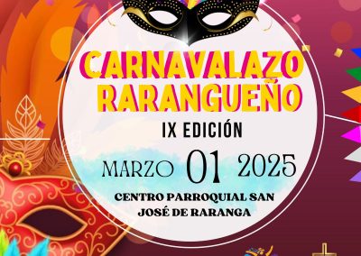 Carnavalazo Rarangueño 2025 – IX Edición 🎉